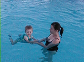 Abe Swimming