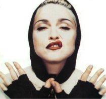 Madonna sneering